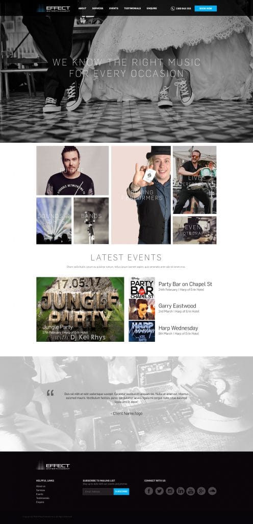 an image of Kellan's site Kellan Williams website images