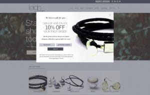An image of a pop up from LF site Leigh Fortington Pop Up