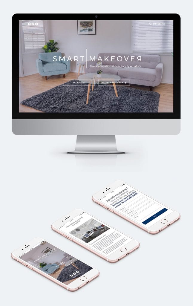 website about renovation site image of SmartMakeover