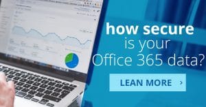 A Facebook ad from Tom Freer on how to secure your office 365 data Office 365 data ad from Tom Freer-FB