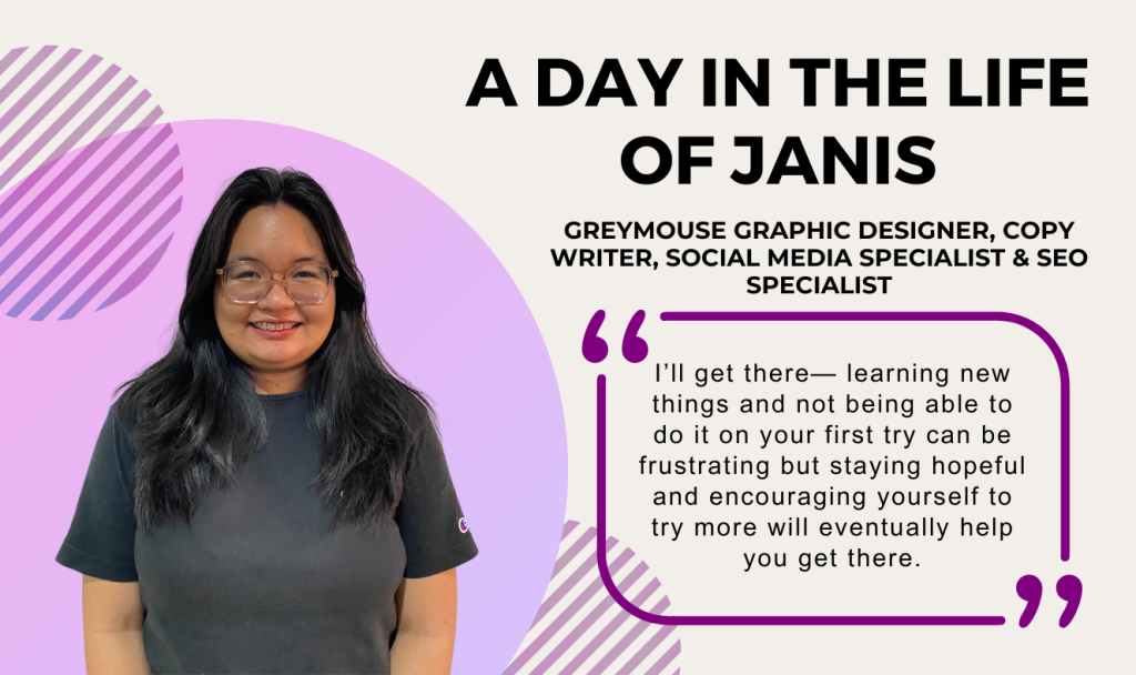 Step into the inspirational world of Greymouse, where Janis unfolds a truly motivational day in her life.